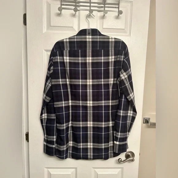 SOLD Bottega Veneta Bleached Plaid Button Up Shirt - Picture 3 of 5